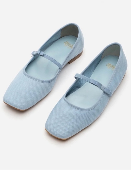 Frances Valentine Shoes - Frances Valentine Jude Maryjane Knit Ballet Flats